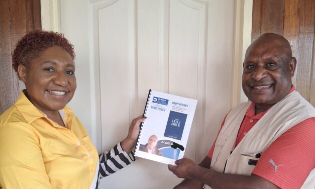 Senior Pastor -First in PNG to Unlock Over 120 Bible Chapters Coded to his Name using DBUM Bible Technology